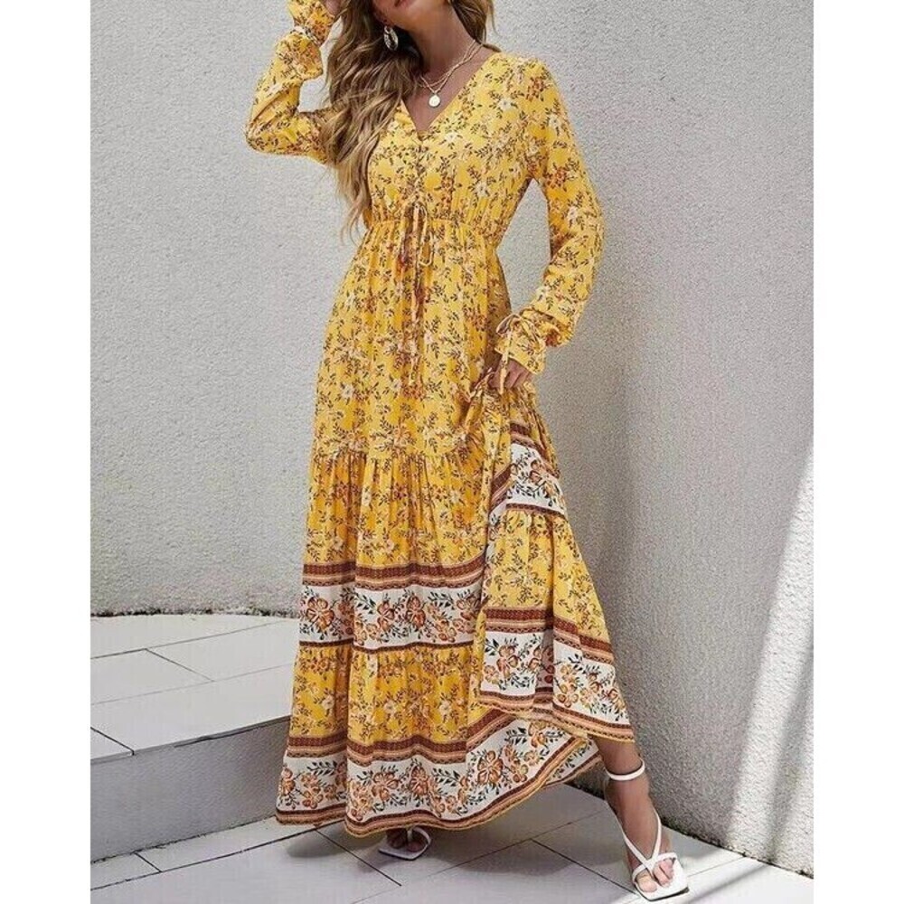 Long Flowy Boho Dress